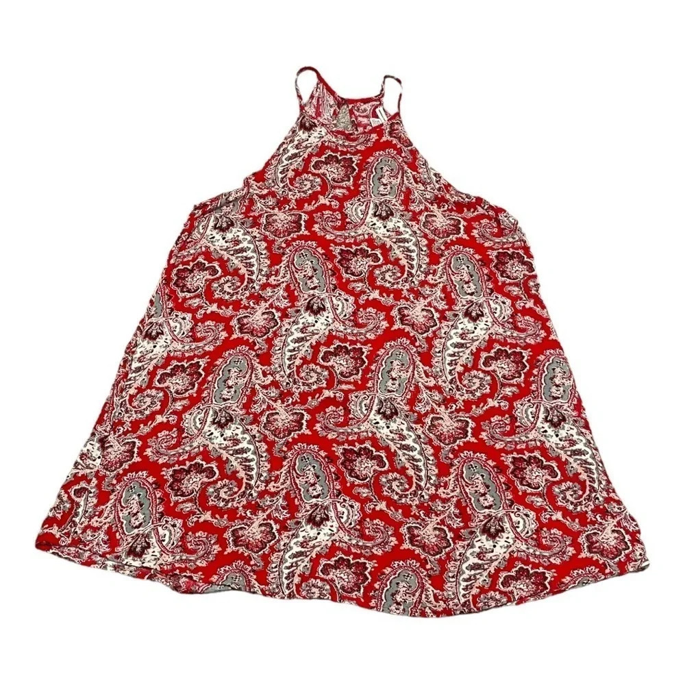American Eagle Red Paisley Dress Size XS, Very Good Condition